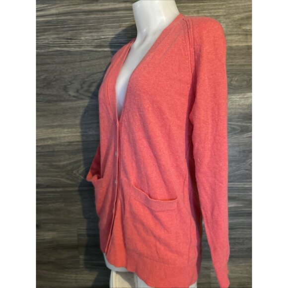 Banana Republic Cardigan Sweater Women's S Pink Wool Fine Italian Yarn Filpucci - Picture 4 of 6